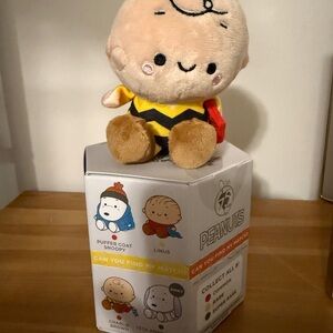Peanuts Charlie Brown Plush 75th Anniversary - Black, Yellow, and Brown